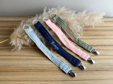 Charger l'image dans la galerie, Attache tétine personnalisé double gaze de coton