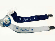 Charger l'image dans la galerie, Attache tétine personnalisé sergé de coton