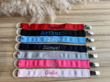 Charger l'image dans la galerie, Attache tétine personnalisé sergé de coton