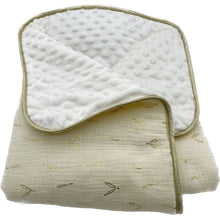 Charger l'image dans la galerie, Couverture bébé personnalisée double gaze Golden leaves