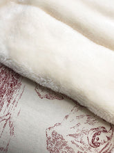 Charger l'image dans la galerie, Couverture bébé personnalisée Toile de jouy bordeaux