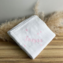 Charger l'image dans la galerie, Lange bébé blanc personnalisé