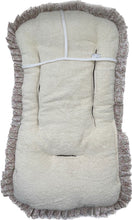 Charger l'image dans la galerie, Matelas poussette réversible personnalisé pailleté doré fronce Hanna