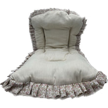 Charger l'image dans la galerie, Matelas poussette réversible personnalisé pailleté doré fronce Hanna