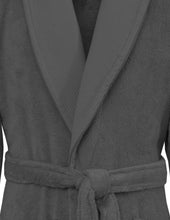 Charger l'image dans la galerie, Peignoir coton col châle nid d'abeille personnalisé