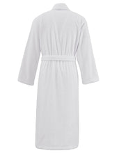 Charger l'image dans la galerie, Peignoir coton col châle nid d'abeille personnalisé