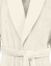 Charger l'image dans la galerie, Peignoir coton col châle nid d'abeille personnalisé