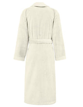 Charger l'image dans la galerie, Peignoir coton col châle nid d'abeille personnalisé