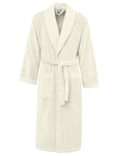 Charger l'image dans la galerie, Peignoir coton col châle nid d'abeille personnalisé