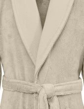 Charger l'image dans la galerie, Peignoir coton col châle nid d'abeille personnalisé