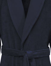 Charger l'image dans la galerie, Peignoir coton col châle nid d'abeille personnalisé