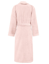 Charger l'image dans la galerie, Peignoir coton col châle nid d'abeille personnalisé