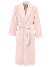 Charger l'image dans la galerie, Peignoir coton col châle nid d'abeille personnalisé