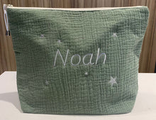 Charger l'image dans la galerie, Trousse de toilette personnalisée Double gaze kaki