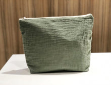 Charger l'image dans la galerie, Trousse de toilette personnalisée Double gaze kaki