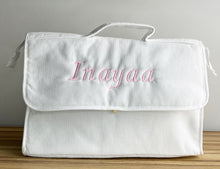 Charger l'image dans la galerie, Vanity piqué de coton blanc personnalisé