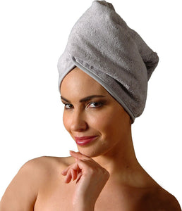 Bonnet turban après bain