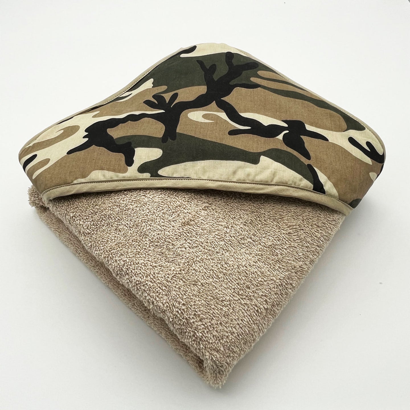 Cape de bain personnalisée Camouflage kaki