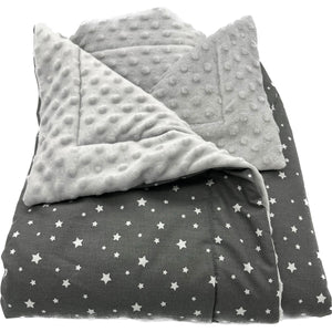 Couverture bébé personnalisée Stars anthracite