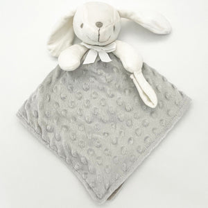 Doudou personnalisé lapin gris