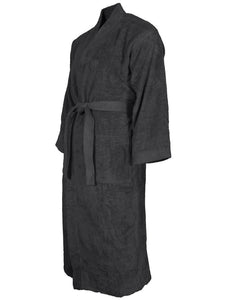 Peignoir de bain coton col kimono personnalisé