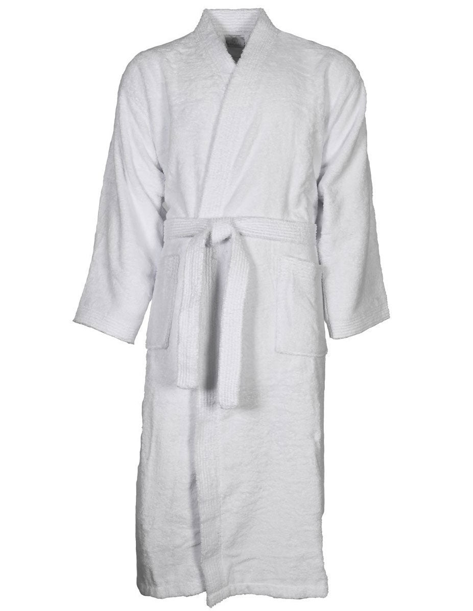 Peignoir de bain coton col kimono personnalisé