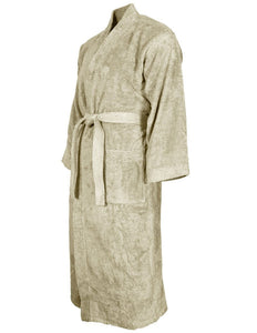 Peignoir de bain coton col kimono personnalisé