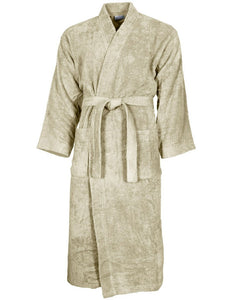 Peignoir de bain coton col kimono personnalisé