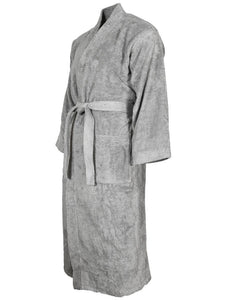 Peignoir de bain coton col kimono personnalisé