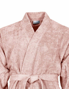 Peignoir de bain coton col kimono personnalisé