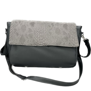 Sac à langer personnalisé Croco gris