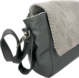 Sac à langer personnalisé Croco gris