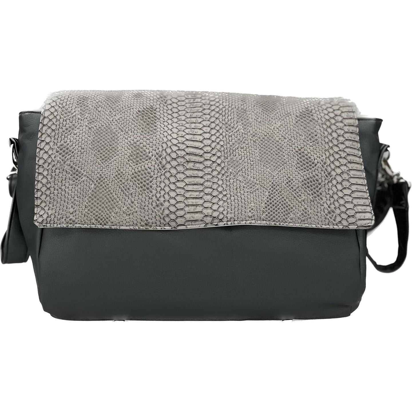 Sac à langer personnalisé Croco gris