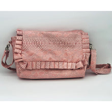 Charger l&#39;image dans la galerie, Sac à langer personnalisé Full croco rose fronce
