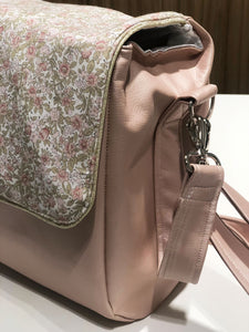 Sac à langer personnalisé Hanna rose poudré