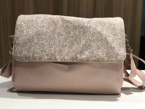 Sac à langer personnalisé Hanna rose poudré