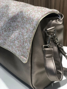 Sac à langer personnalisé Hanna taupe