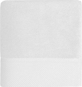 Drap de douche bordure nid d'abeille 70x140 cm personnalisé