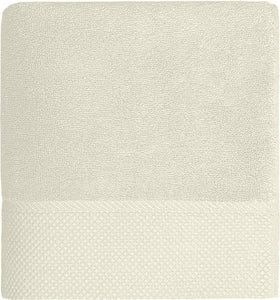 Drap de bain bordure nid d'abeille 100x150 cm personnalisé