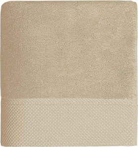 Serviette de toilette bordure nid d'abeille 50 x 100 cm personnalisée